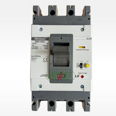 Aptomat ELCB EBN403c 3P 400A 30mA và 100/200/500mA 37kA LS