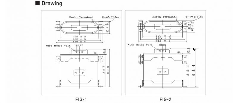Kích thước của Tụ bù dầu 415V 20kvar Nuintek