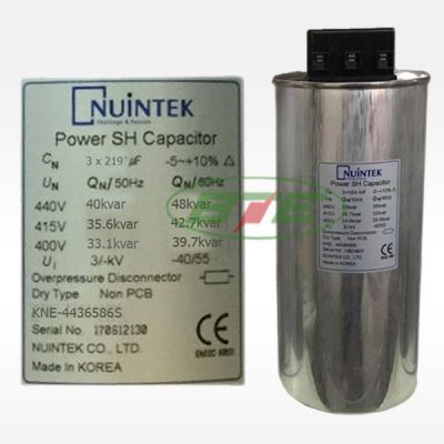 Tụ bù khô 3 pha 440V 40kVAR Nuintek - KNE-4436586S