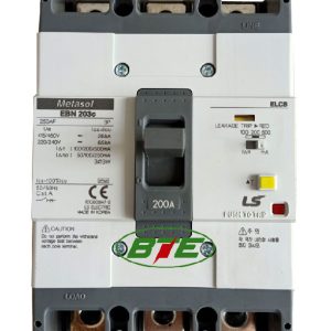 Aptomat ELCB EBN203c 3P 200A 30mA và 100/200/500mA 26kA LS 02