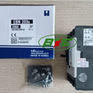 Aptomat ELCB EBN203c 3P 200A 30mA và 100/200/500mA 26kA LS 03