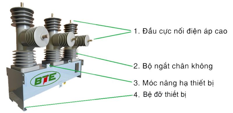 Cấu tạo Recloser ATELEC ATR-38 38KV 800A 16kA/3s