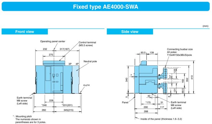Máy-cắt-ACB-AE4000-SWA-3P-4000A-100kA-loại-cố-định-Mitsubishi-kich-thuoc-khung-may