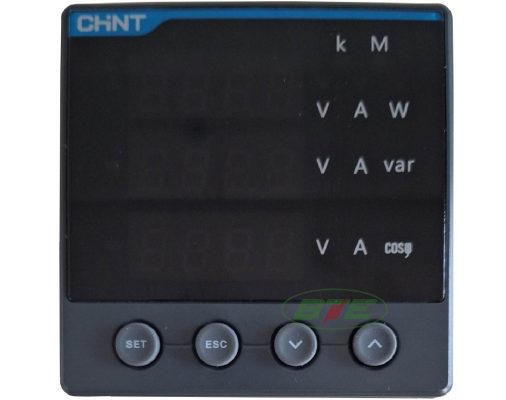 Đồng hồ đo đa năng PS666-3SP 380V 5A Chint - Mặt trước