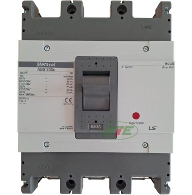 Aptomat MCCB ABS803c 3P 630A 75kA 3