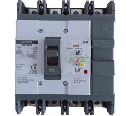 Aptomat ELCB EBS204c 4P 175A 100/200/500mA 37kA LS 3