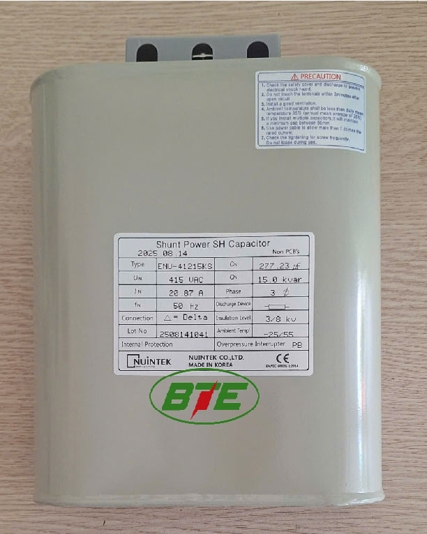 Tu-bu-dau-415V-15kVAR-Nuintek-ENU-41215KS-01 Tụ bù dầu 3 pha 415V 15kVAR Nuintek - ENU-41215KS
